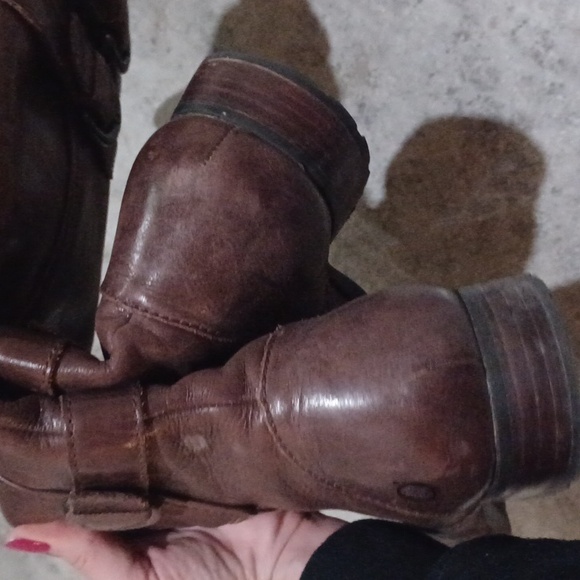 Born Brown leather boots size 7 Attila dark brown - Picture 8 of 10
